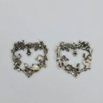 fairy garden, snail mushroom charm back and front