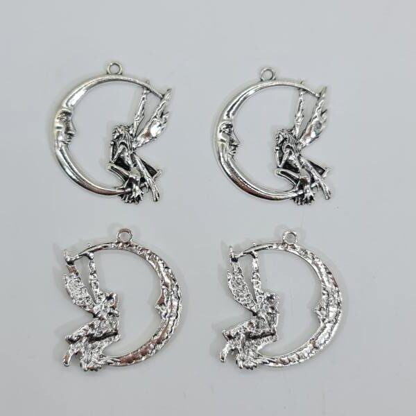 fairy moon charms back and front
