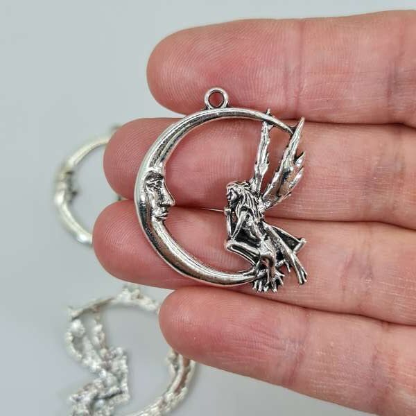 fairy moon charms size in hand