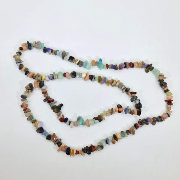 mixed gemstone chip bead strands
