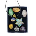 Orgonite pendant tumblestone gift set -5