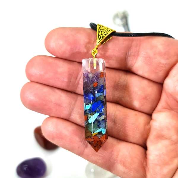 Orgonite pendant tumblestone gift set size Orgonite pendant tumblestone gift set size