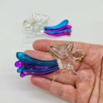 large glass angels 9cmx5cm