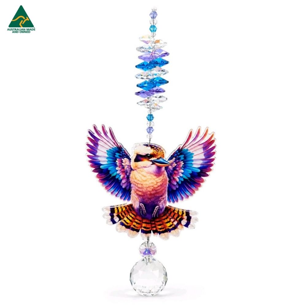 rainbow kookaburra suncatcher