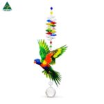 lorikeet crystal suncatcher