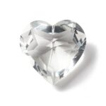 Large 3D crystal heart prism