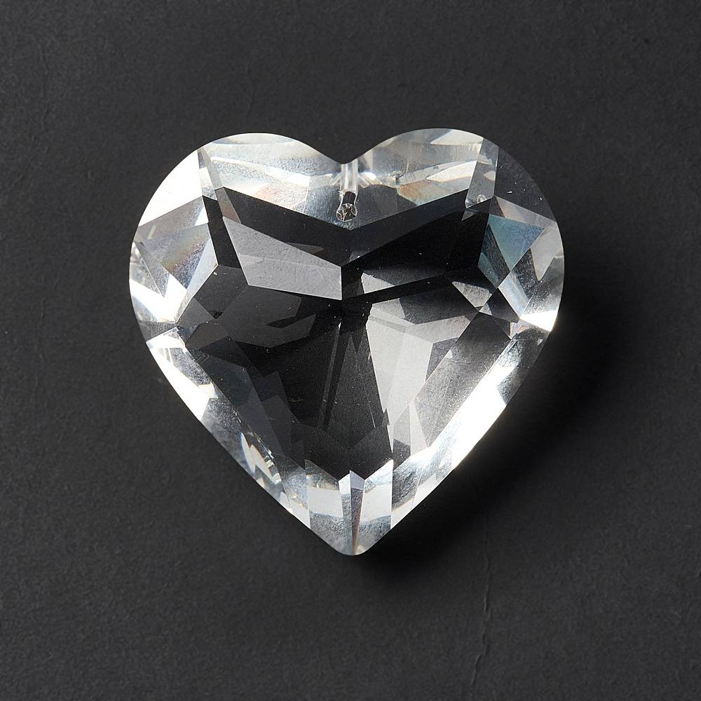 Large 3D 45mm crystal heart prism