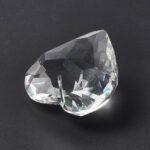 Large 3D 45mm crystal heart prism.