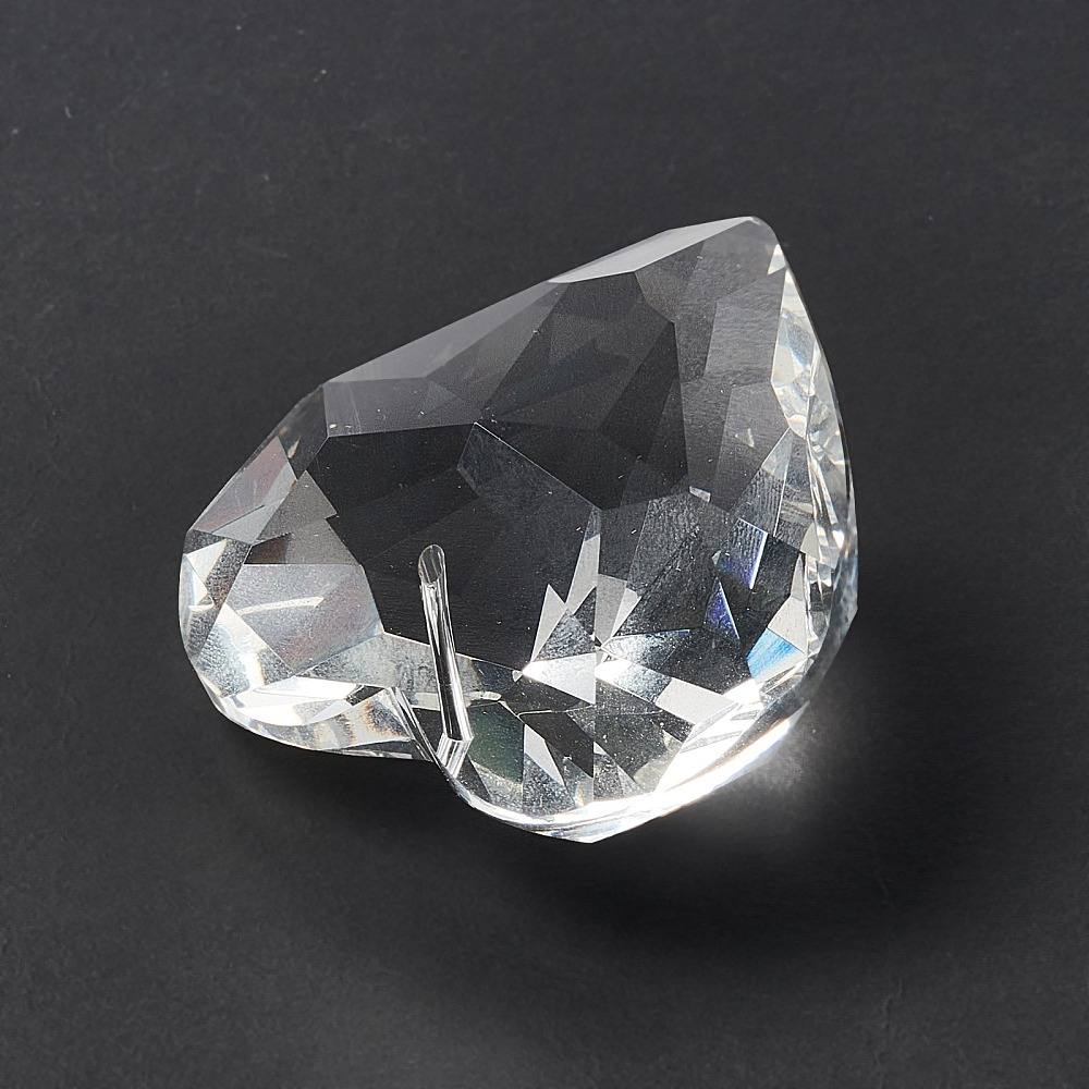 Large 3D 45mm crystal heart prism.