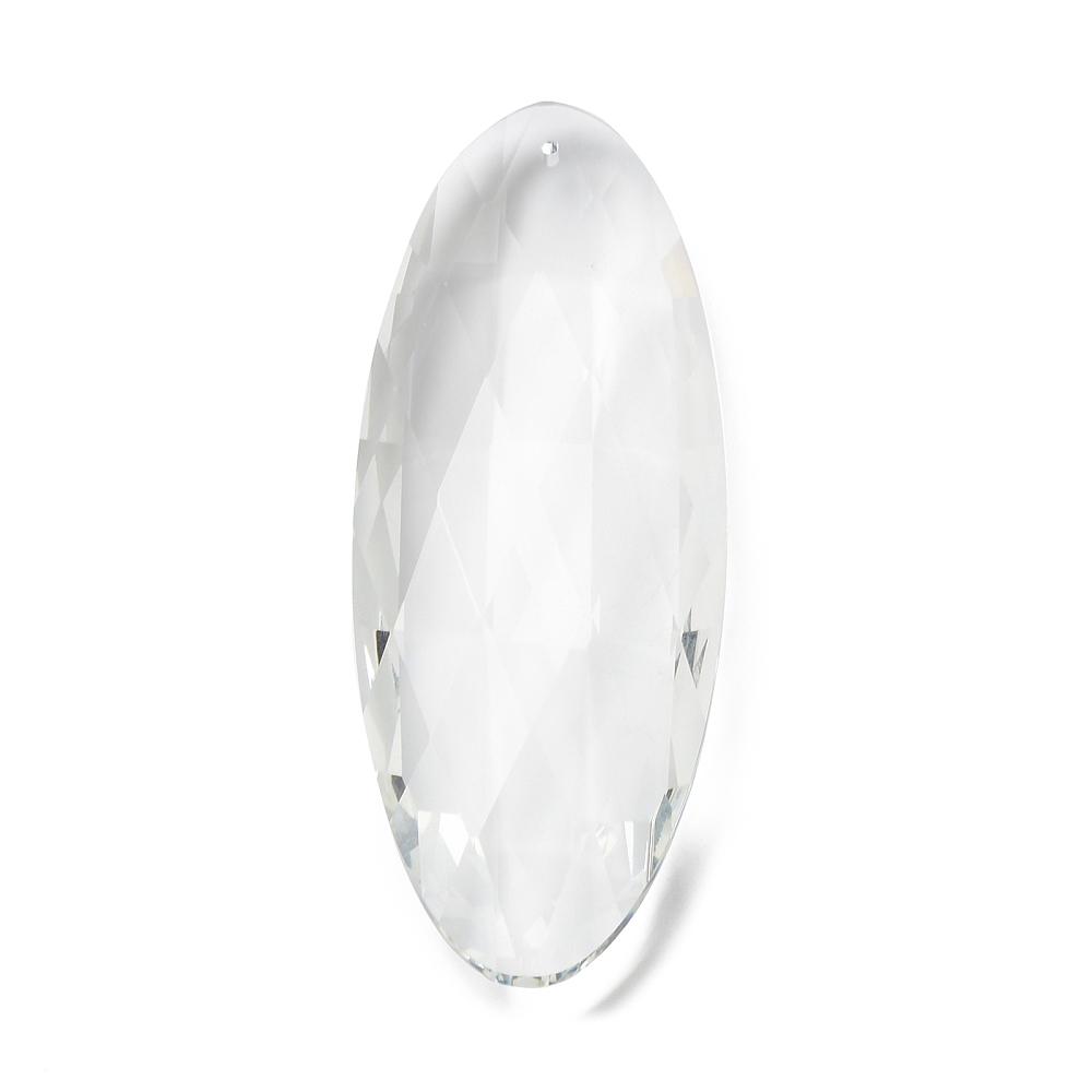 120mm faceted oval crystal prism