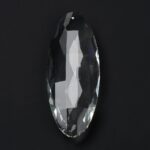 120mm Crystal Pendant, Faceted Oval Prism