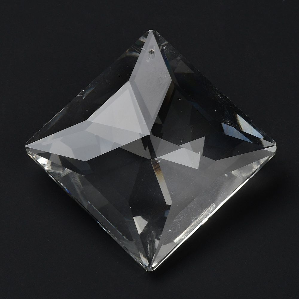 69mm large square crystal pendant 69mm large square crystal pendant