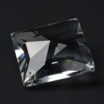 69mm large square crystal prism side view