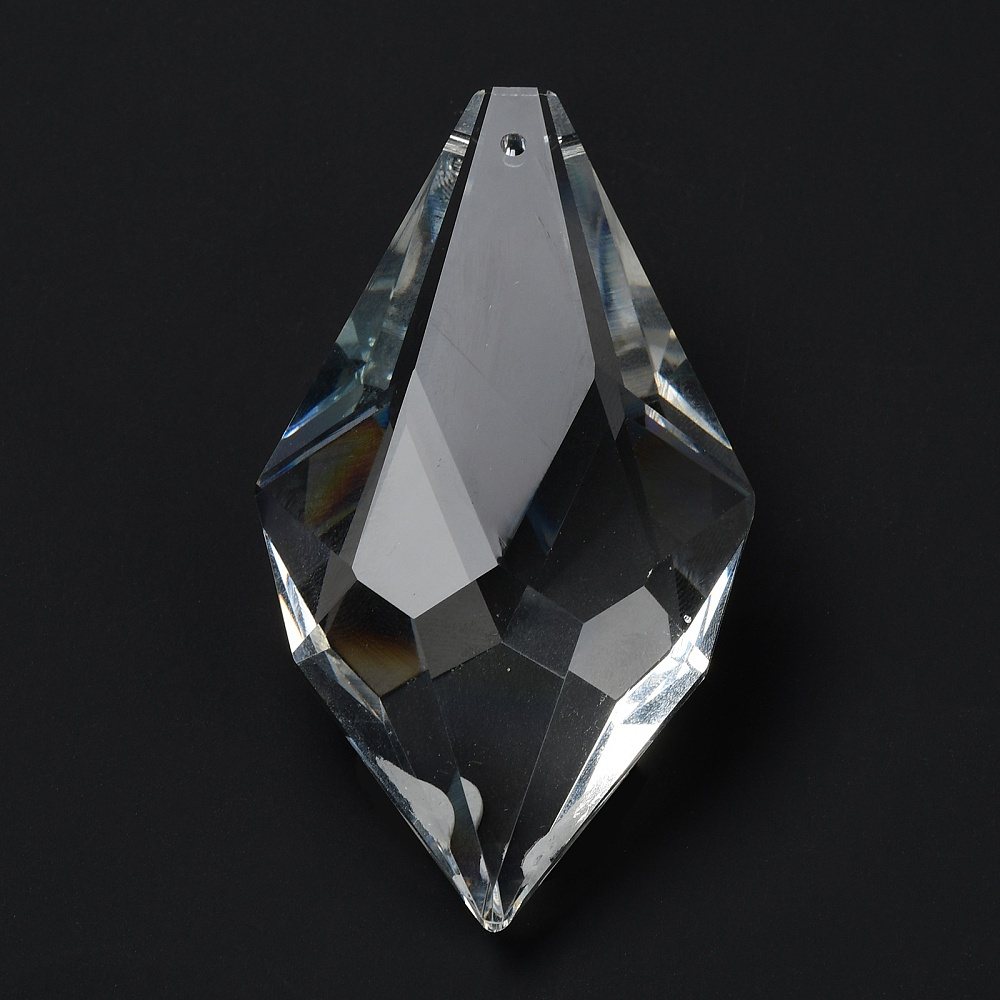 large faceted rhombus prism 76mm.