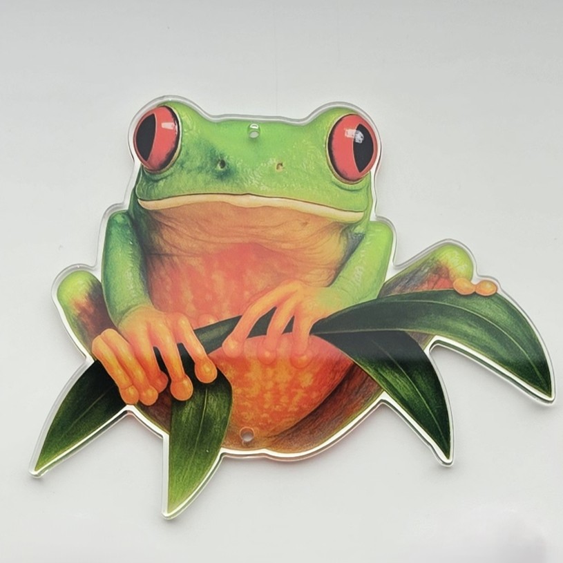 green tree frog acrylic pendant