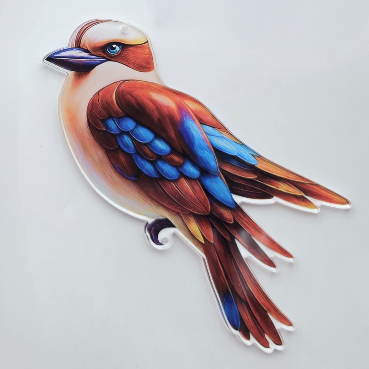kookaburra #1 acrylic pendant