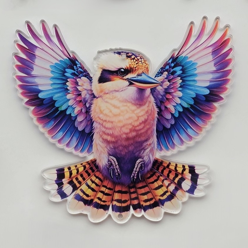 kookaburra #2 acrylic pendant