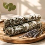White Sage & Lavender Smudge Stick 22cm handmade natural sage bundle