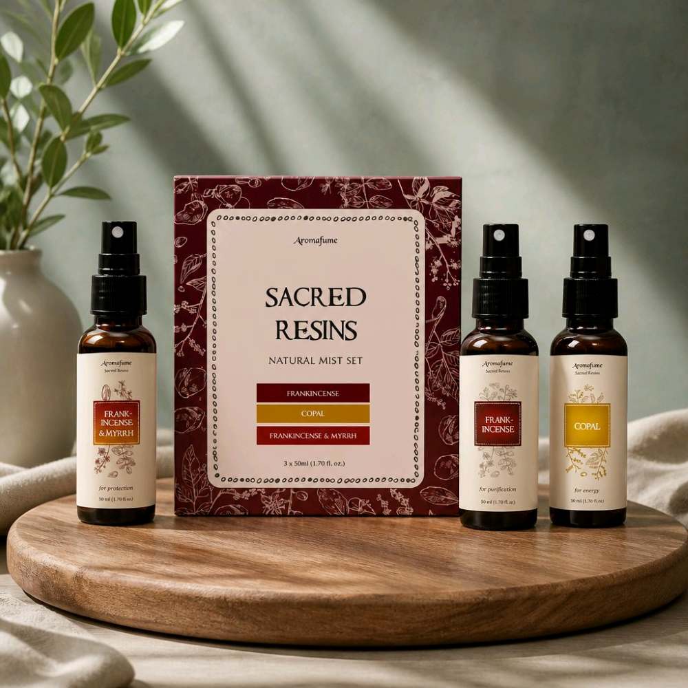 Sacred Resins Mist Gift Set with Frankincense Copal and Frankincense & Myrrh sprays