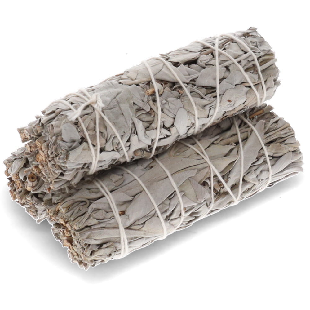 Natural White Sage Bundle 9cm small smudge stick