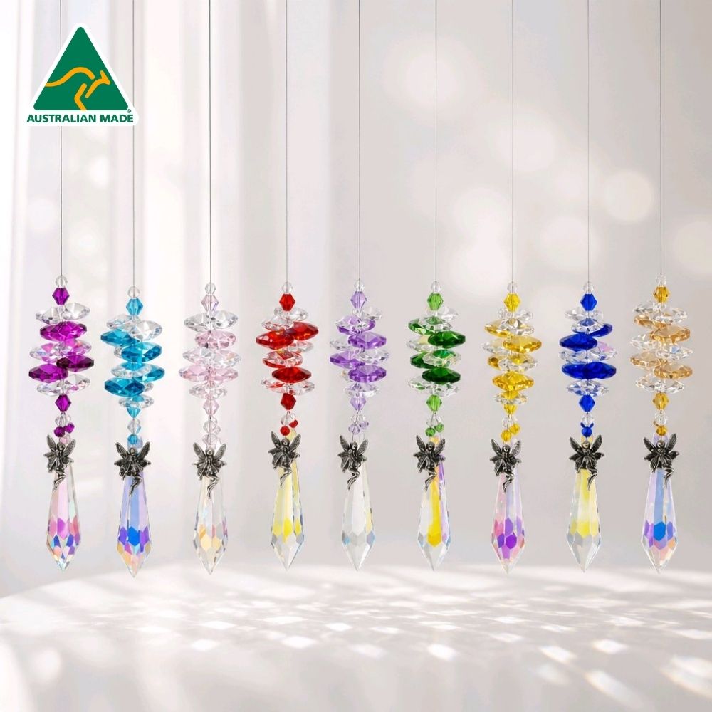 Fairy Suncatcher – Icicle Crystal FYIC-1 Fairy icicle crystal suncatchers in assorted colours